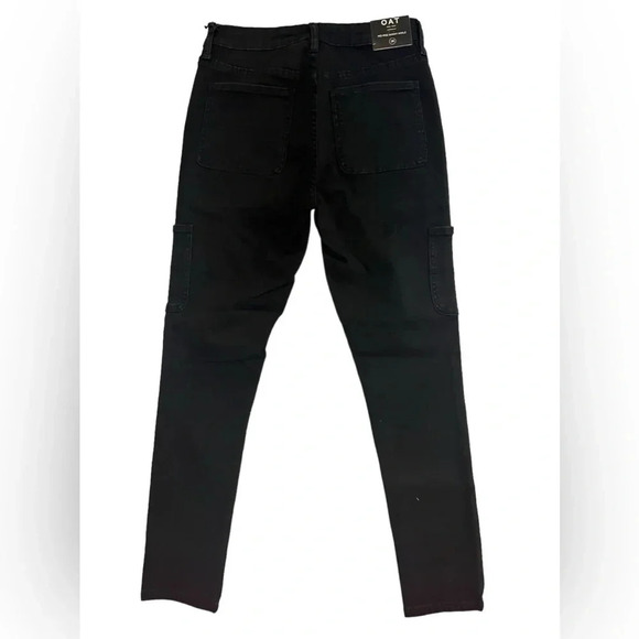 NWT Oat New York Mid Rise Skinny Ankle Black Jeans - Picture 2 of 5